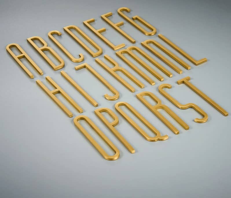 אותיות דקורטביות תלת מימדיות להדבקה